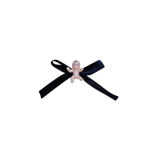 hair bows - babies (black)