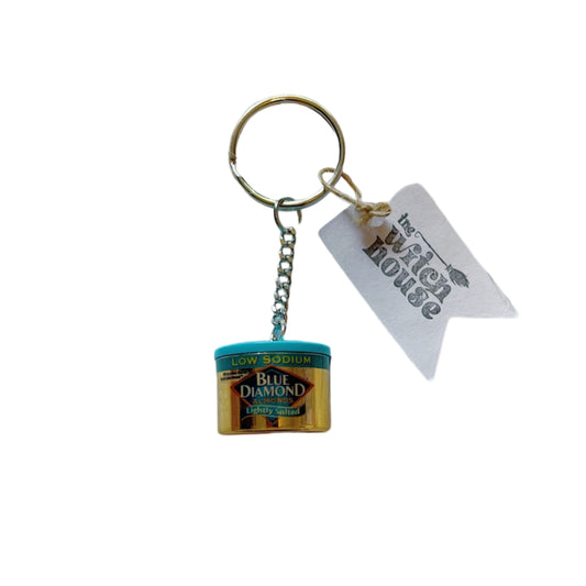 keychains - blue diamond almonds