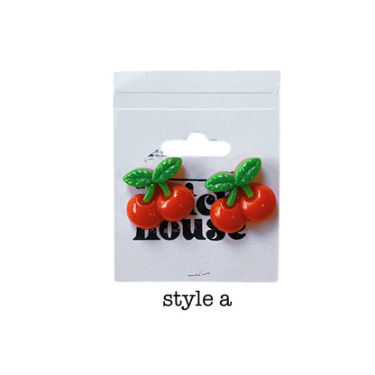 cherry studs *multiple styles*