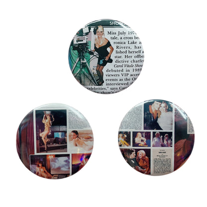 pins -  playboy pages 2.25” *multiple styles*